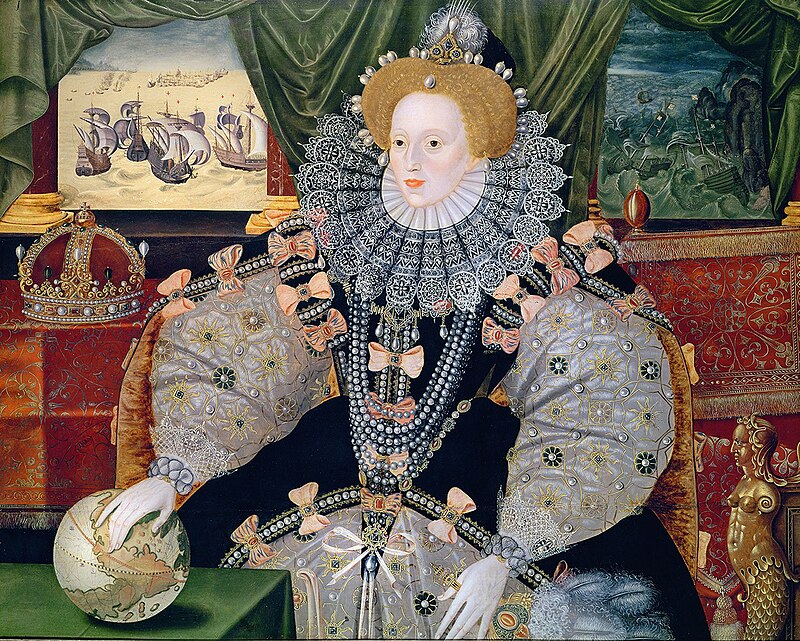 Elizabeth I com rufo - Retrato da Armada