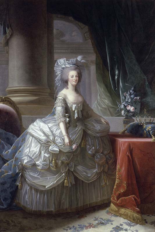 Portrait of Queen Marie Antoinette (1755 - 1793). Painting by Marie Elisabeth Louise Vigee Le brun