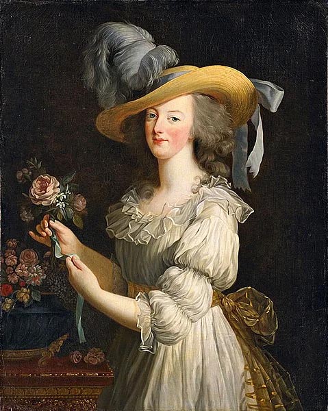 "Marie Antoinette in a Muslin Dress" - Élisabeth Vigée Le Brun, 1783